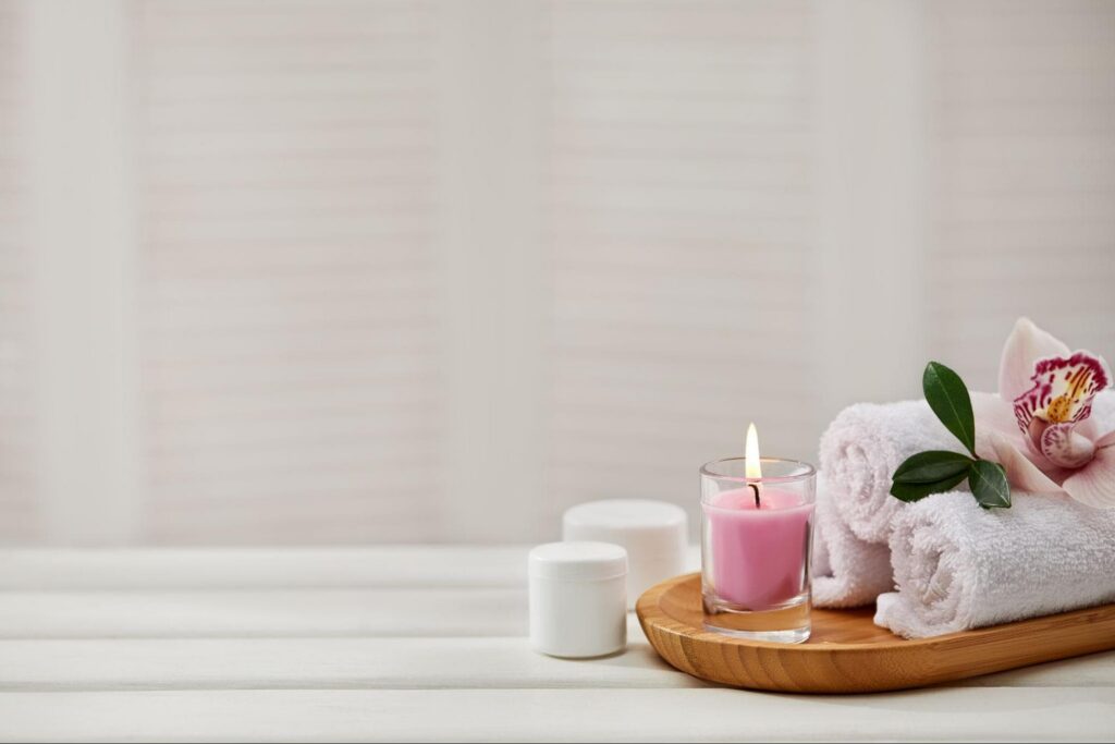 สไตล์การแต่งห้องน้ำโดยใช้เทียมหอม